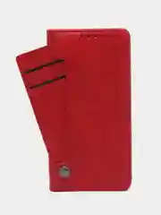 Красный чехол книжка с картхолдером на Samsung Galaxy A54 (Самсунг Галакси А54)