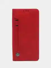 Красный чехол книжка с картхолдером на Samsung Galaxy A54 (Самсунг Галакси А54)