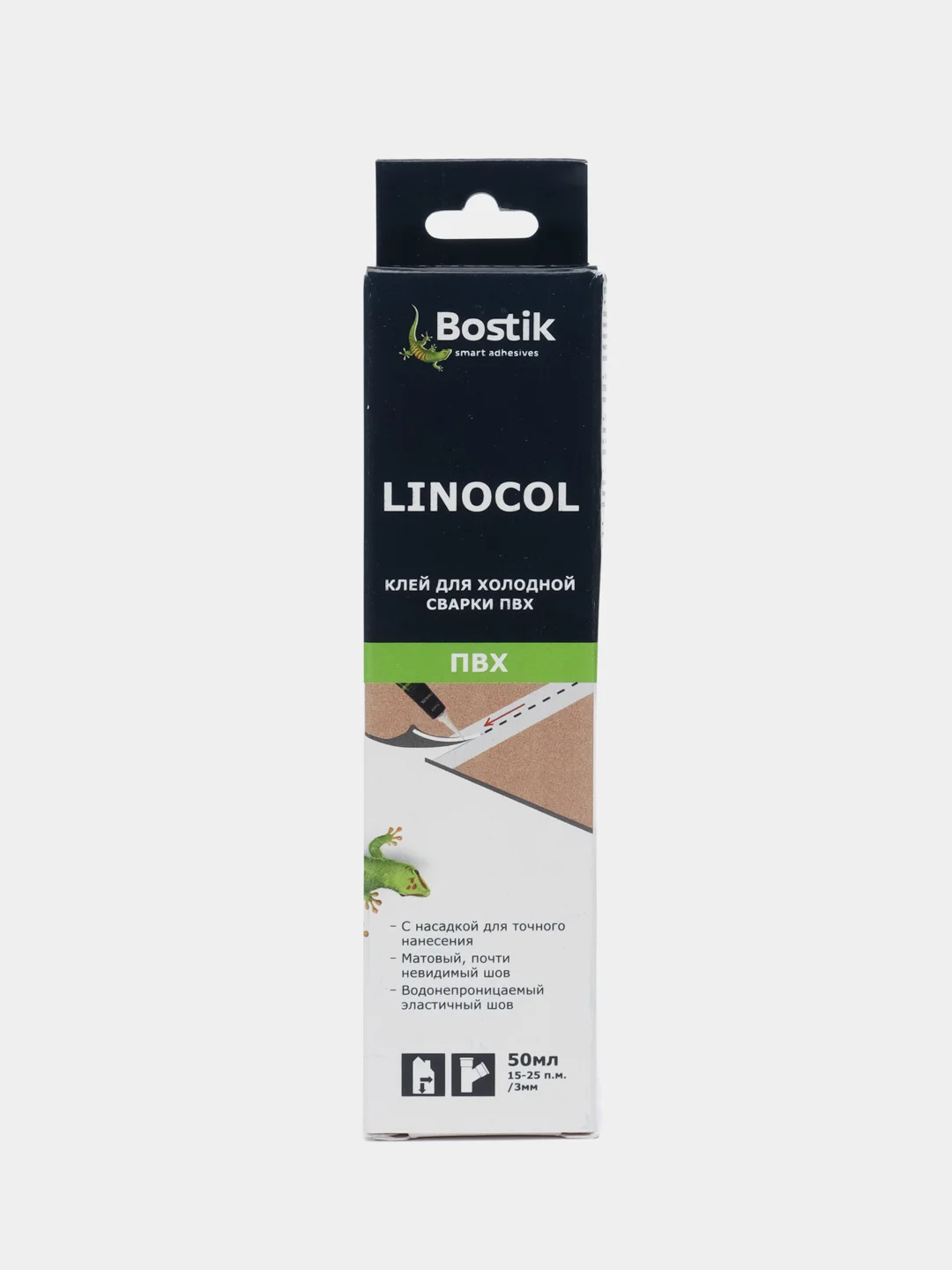Клей Linocol для холодной сварки швов бытовых ПВХ покрытий Bostik, 50 мл