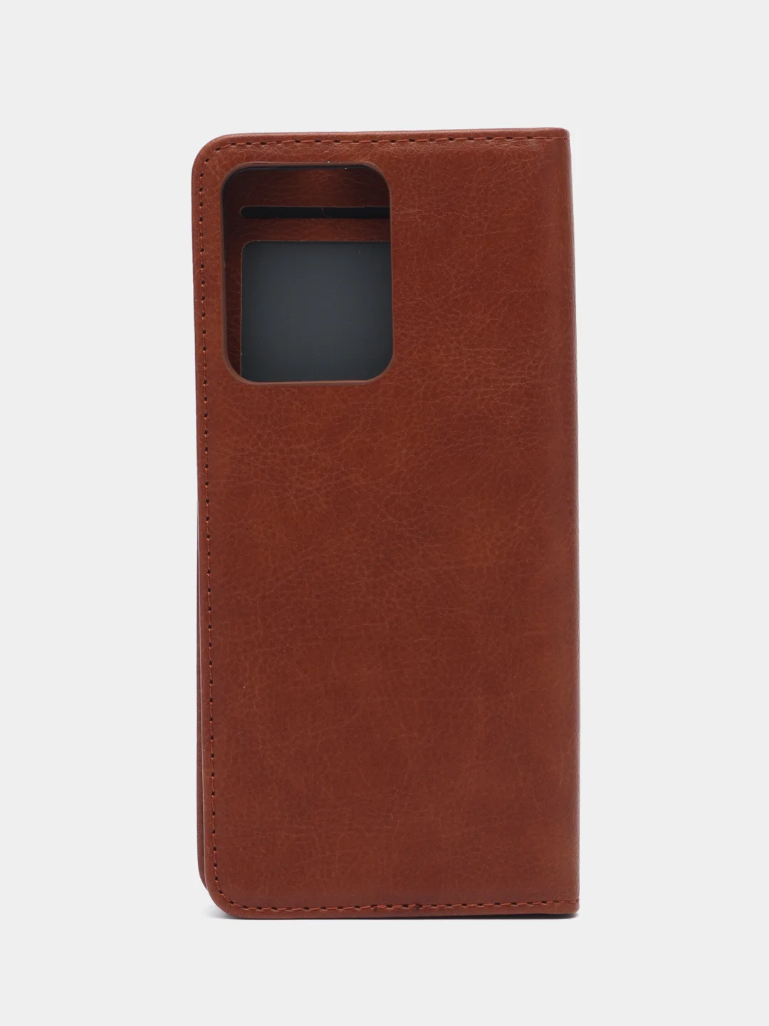 Коричневый чехол книжка с картхолдером на Xiaomi Redmi Note 12 4G (Сяоми Редми Нот 12 4G)
