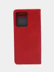 Красный чехол книжка с картхолдером на Xiaomi Redmi Note 12 4G (Сяоми Редми Нот 12 4G)