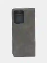 Серый чехол книжка с картхолдером на Xiaomi Redmi Note 12 4G (Сяоми Редми Нот 12 4G)