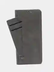 Серый чехол книжка с картхолдером на Xiaomi Redmi Note 12 4G (Сяоми Редми Нот 12 4G)
