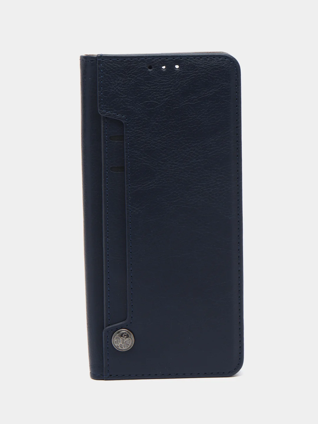 Темно-синий чехол книжка с картхолдером на Xiaomi Redmi Note 12 4G (Сяоми Редми Нот 12 4G)