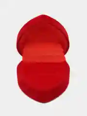 Коробка шкатулка футляр для кольца сердце красное