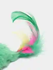 Разноцветный игрушки когтеточка для кошки с перьями