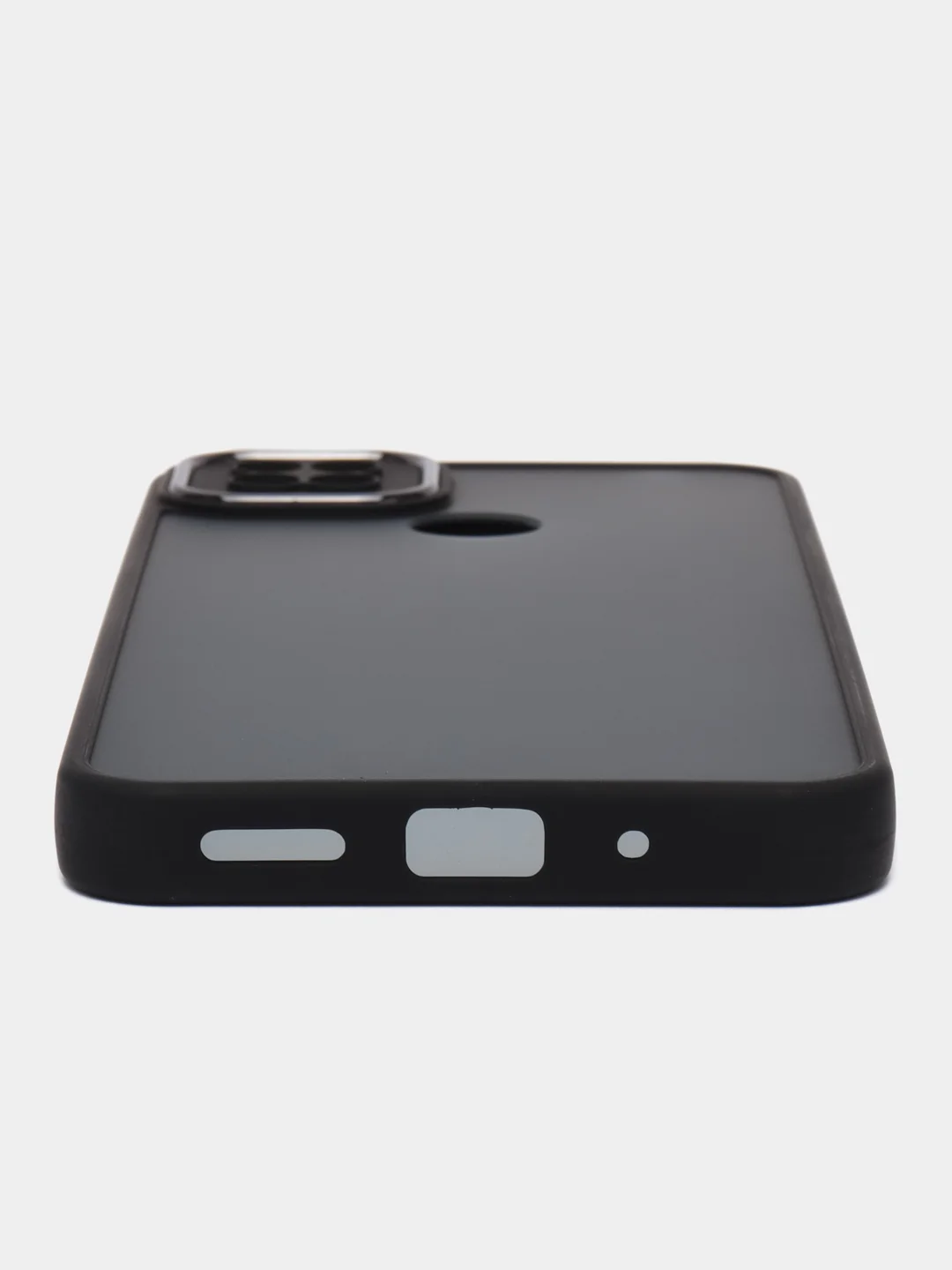 Черный чехол матовый для Xiaomi Redmi 9C, пластиковый, полупрозрачный, с глянцевой рамкой