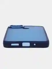 Синий чехол матовый для Xiaomi Redmi 9C, пластиковый, полупрозрачный, с глянцевой рамкой