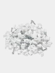 Скоба для крепления кабеля, круглая, СПК- 4, 50 шт