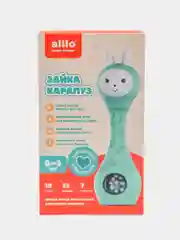 Бирюзовый музыкальная интерактивная игрушка Зайка-Карапуз alilo S1 для мальчиков и девочек