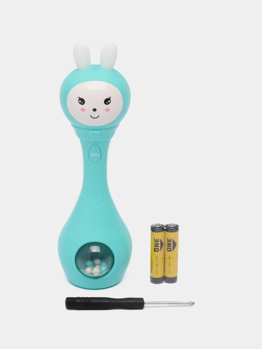 Бирюзовый музыкальная интерактивная игрушка Зайка-Карапуз alilo S1 для мальчиков и девочек