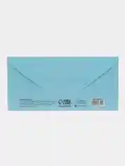 Голубой конверт-открытка  для денег подарочный