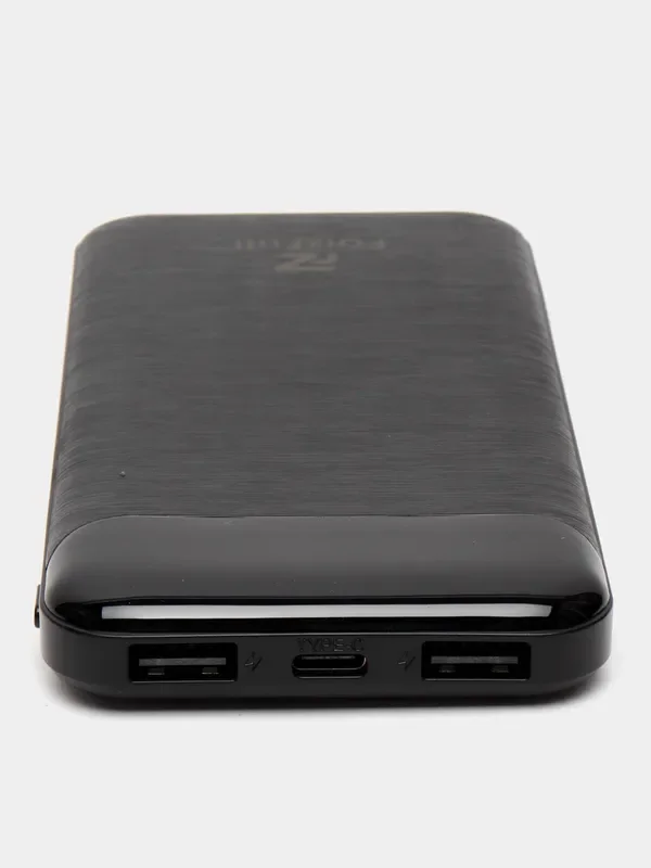 Белый внешний аккумулятор, 10000 мАч, USB Type-A/Type-C, портативный