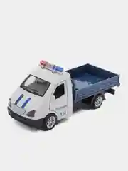 Белый металлическая коллекционная машинка ГАЗель грузовая бортовой