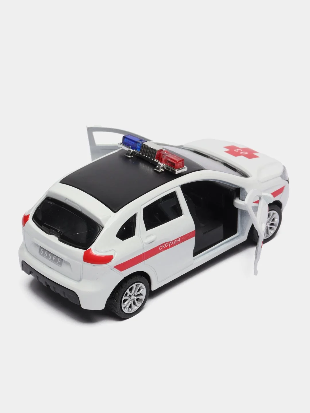 Белый металлическая коллекционная машинка LADA XRAY