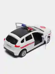 Белый металлическая коллекционная машинка LADA XRAY