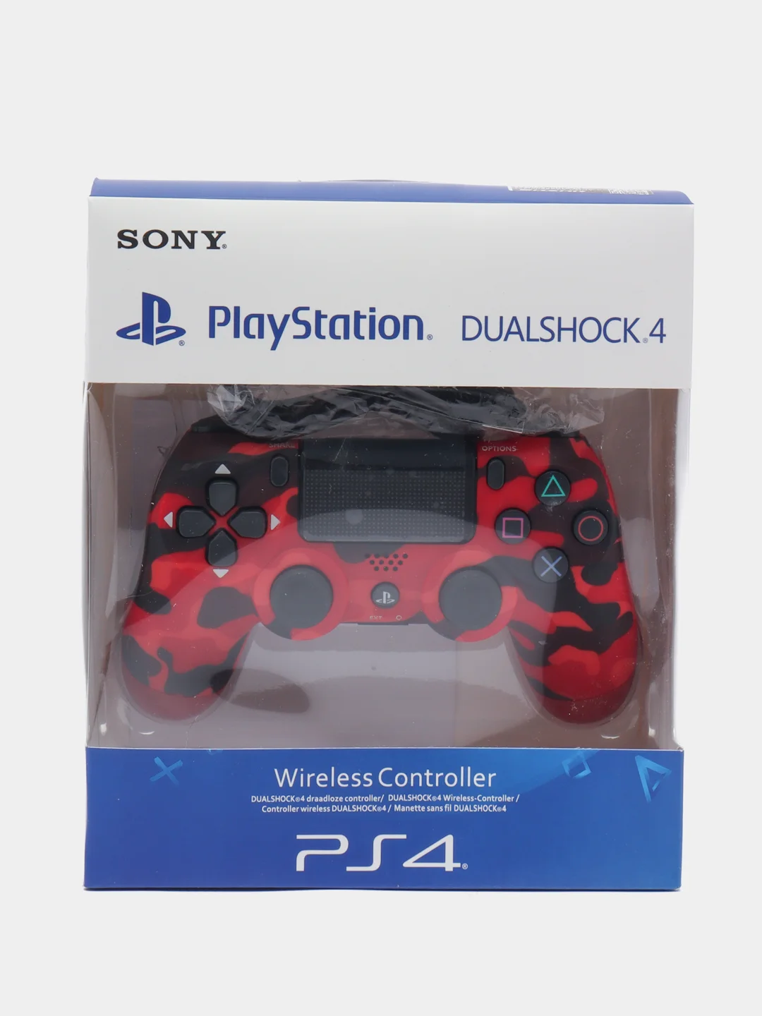 Багровый геймпад джойстик DualShock для PS4, телефона и ПК, беспроводной, сенсорный пад