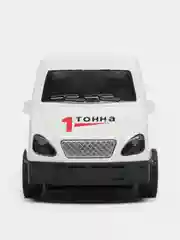 Белый металлическая  машинка ГАЗель грузовая бортовой