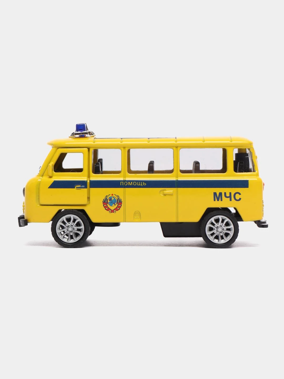 Желтый металлическая машинка УАЗ СГР (Буханка)