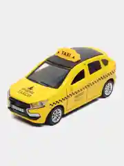 Желтый металлическая коллекционная машинка LADA XRAY
