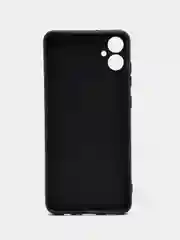 Угольный чехол Samsung Galaxy A05 / Самсунг Галакси А05, черный, силиконовый