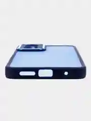 Пурпурный чехол матовый для Redmi Note 12S, пластиковый, полупрозрачный, с глянцевой рамкой