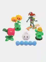Аметистовый настольная игра фигуры Plants vs Zombies Apocalypse, растения против зомби, пушка стреляет