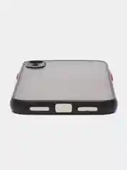 Черный apple iPhone XR чехол матовый с цветными кнопками