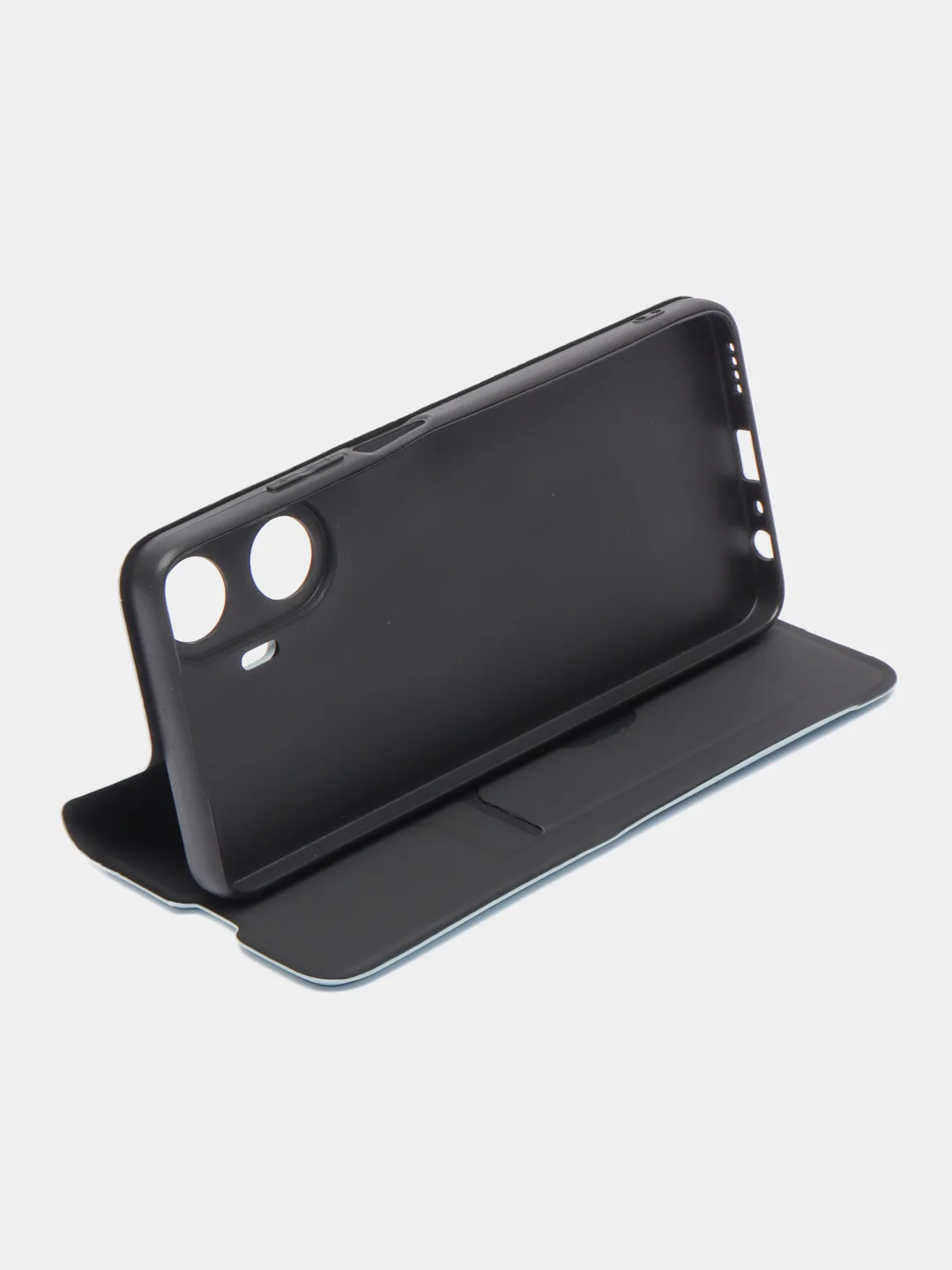 Голубой чехол-книжка для Realme C55, C53, 11 Pro / Реалми С55, С53, 11 Про