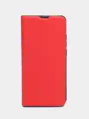 Красный чехол-книжка для Xiaomi Redmi 12 A1 Plus A2+ Poco C51 12C Note 9S 9 Pro 9 Pro Max 12S 12