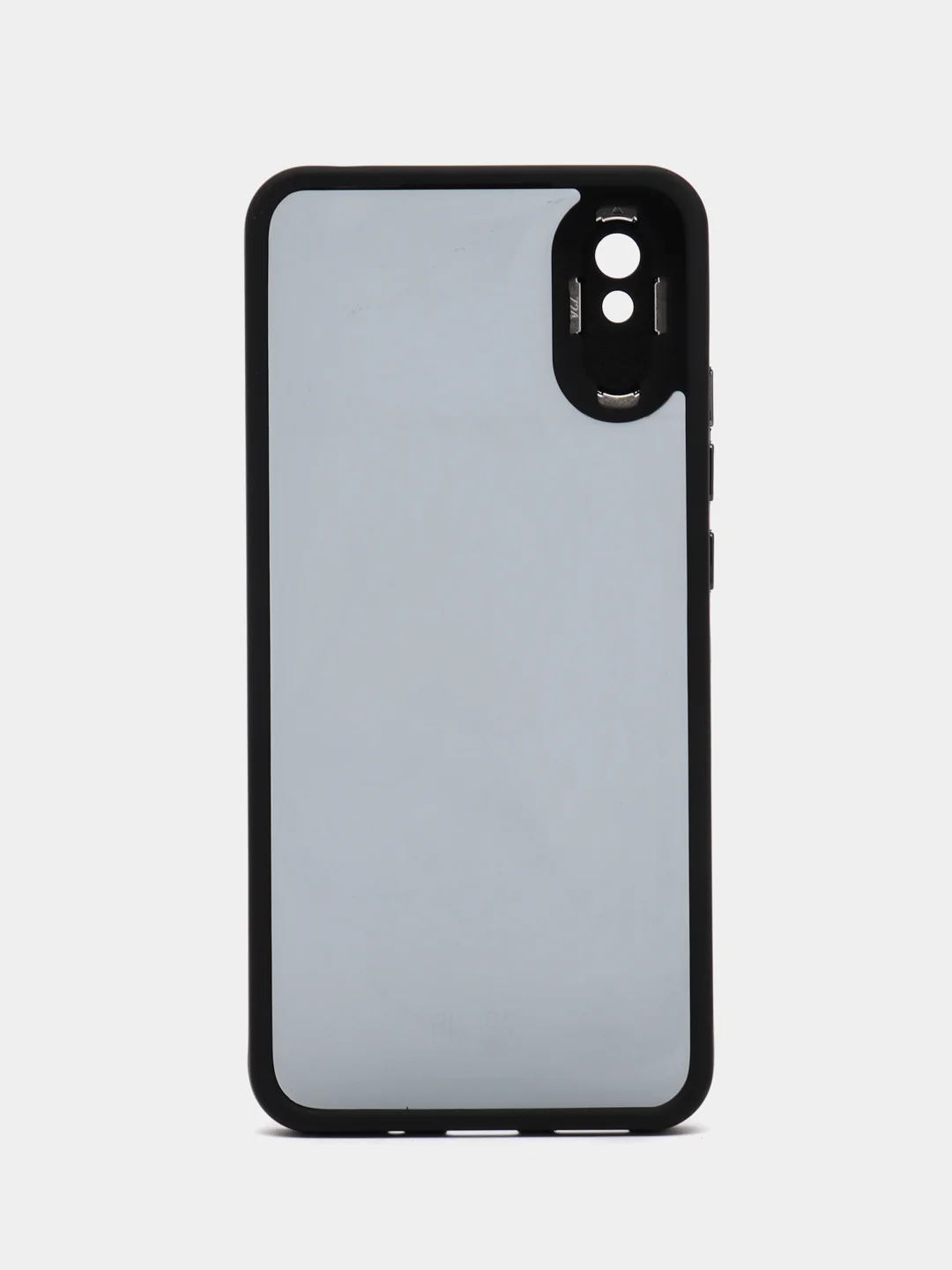 Черный чехол матовый для Xiaomi Redmi 9A, пластиковый, полупрозрачный, с глянцевой рамкой