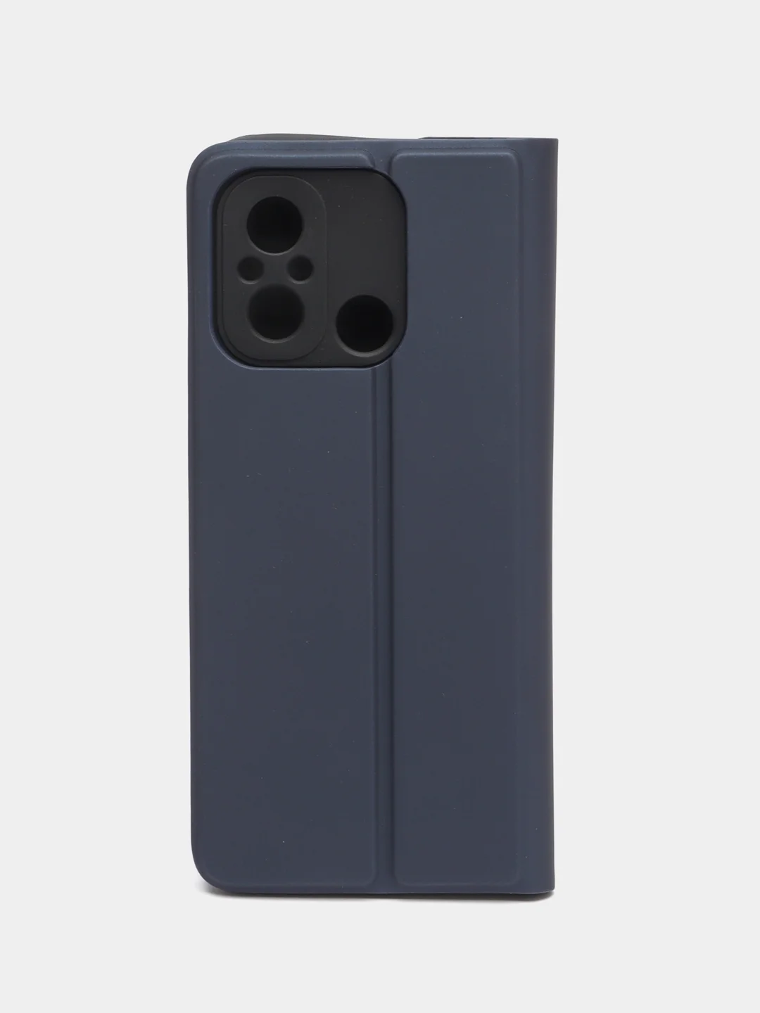 Темно-синий чехол-книжка для Xiaomi Redmi 12 A1 Plus A2+ Poco C51 12C Note 9S 9 Pro 9 Pro Max 12S 12