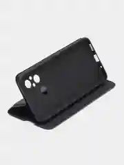 Темно-синий чехол-книжка для Xiaomi Redmi 12 A1 Plus A2+ Poco C51 12C Note 9S 9 Pro 9 Pro Max 12S 12