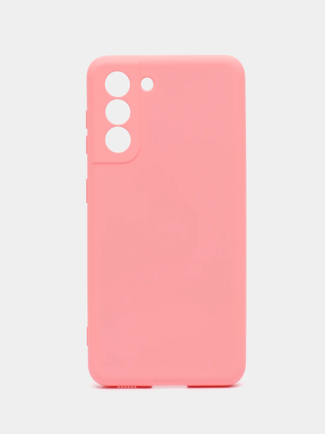 Розовый чехол силиконовый для Samsung Galaxy S21, Самсунг Галакси С21
