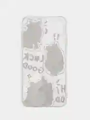 Чехол для iPhone 11 12 13 14 15 Pro Max 7 8 XR X XS Plus с принтом прозрачный коты айфон