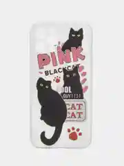 Рыжий чехол для iPhone 11 12 13 14 15 Pro Max 7 8 XR X XS Plus с принтом прозрачный коты айфон