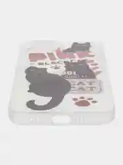 Рыжий чехол для iPhone 11 12 13 14 15 Pro Max 7 8 XR X XS Plus с принтом прозрачный коты айфон