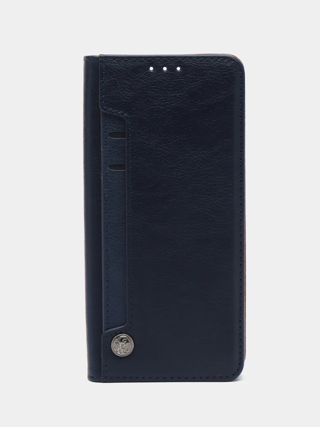 Темно-синий чехол книжка с картхолдером на Tecno Camon 20 и Tecno Camon 20 Pro (Текно Камон 20/20 Про)