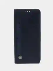 Темно-синий чехол книжка с картхолдером на Tecno Camon 20 и Tecno Camon 20 Pro (Текно Камон 20/20 Про)