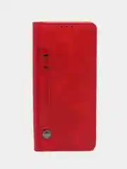 Красный чехол книжка с картхолдером на Xiaomi Redmi 12C (Сяоми Редми 12Ц)