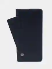 Темно-синий чехол книжка с картхолдером на Xiaomi Redmi 12C (Сяоми Редми 12Ц)