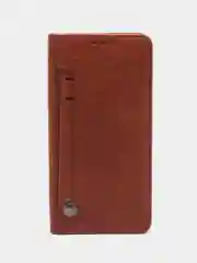 Коричневый чехол книжка с картхолдером на Samsung Galaxy A54 (Самсунг Галакси А54)