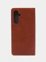 Коричневый чехол книжка с картхолдером на Samsung Galaxy A54 (Самсунг Галакси А54)
