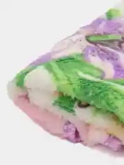 Зеленый полотенце кухонное микрофибра круглое "Цветы", д.30 см
