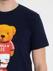 Синий футболка мужская с принтом