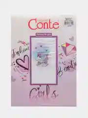 Колготки детские 50 Den из микрофибры с рисунком нарядные BEAUTY Conte