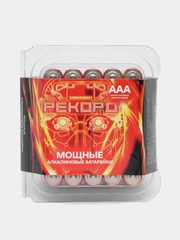 РЕКОРД, алкалиновые батарейки, в пластиковой коробке, LR03, BP30, ААА, 30 шт