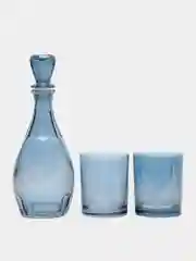 Индиго подарочный набор: графин 0,5л  + стаканы для виски 0,25л