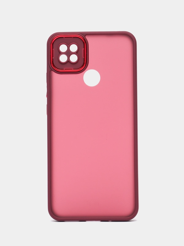 Чехол матовый для Xiaomi Redmi 9C, пластиковый, полупрозрачный, с глянцевой рамкой