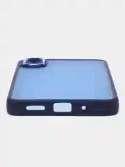 Бордовый чехол матовый для Xiaomi Redmi 9A, пластиковый, полупрозрачный, с глянцевой рамкой
